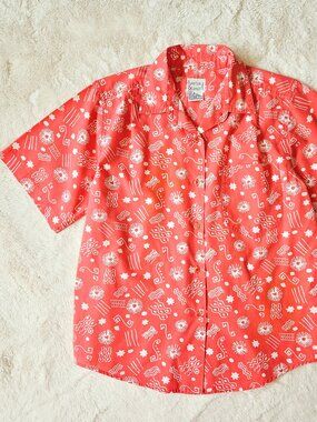 Hasting & Smith VTG 80's Women's Summer Shirt Top Blouse Southwestern print S